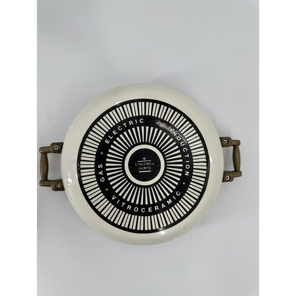 Tabletops Unlimited Kensington Garden Vitroceramic Pot 3 Quart Pot with Lid‎ - Picture 6 of 7